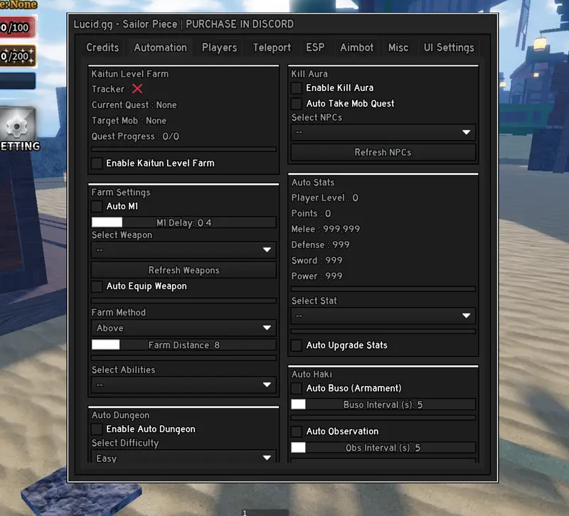 Lucid Sailor Piece Script