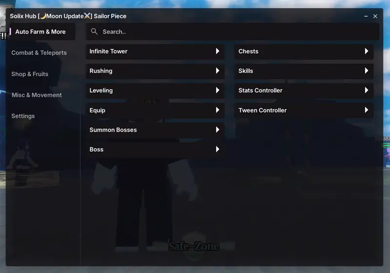 Solix Hub Script For Sailor Piece [No Key] - Auto Summon Bosses, Teleport